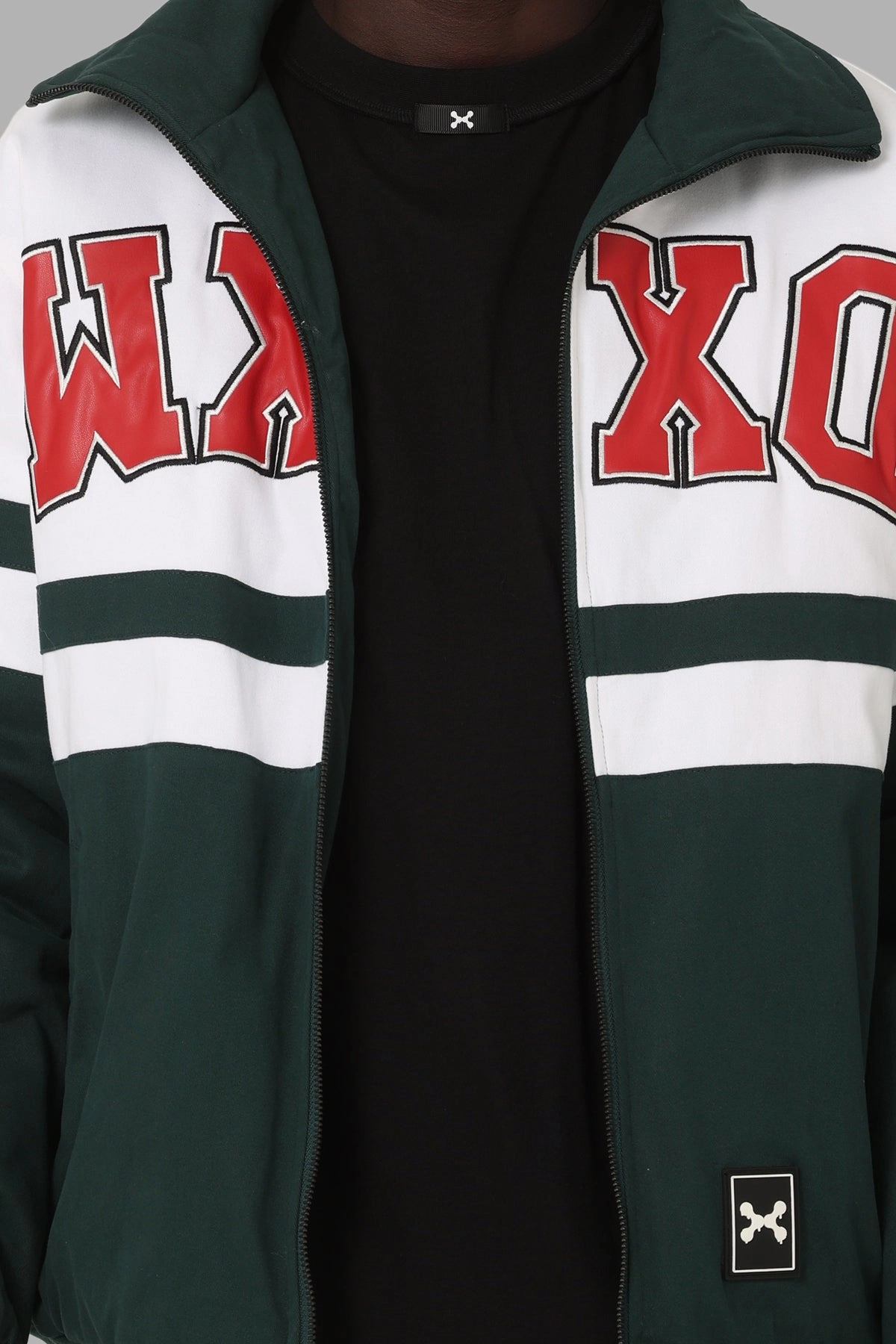 DXXMLife L-6 D Retrx Racing Jacket Dark Green Stand Collar