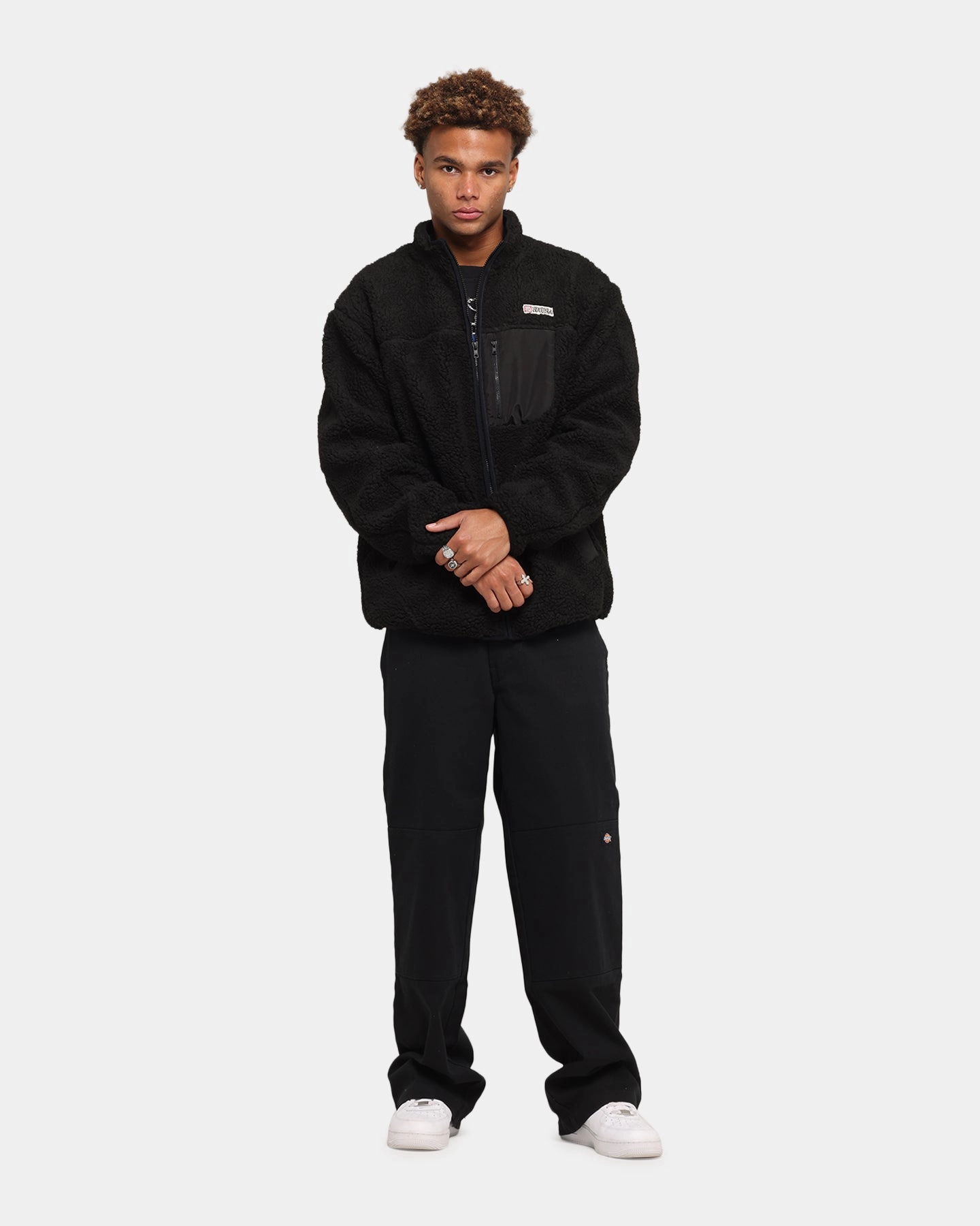 Consciousness S Double High Pile Jacket Black