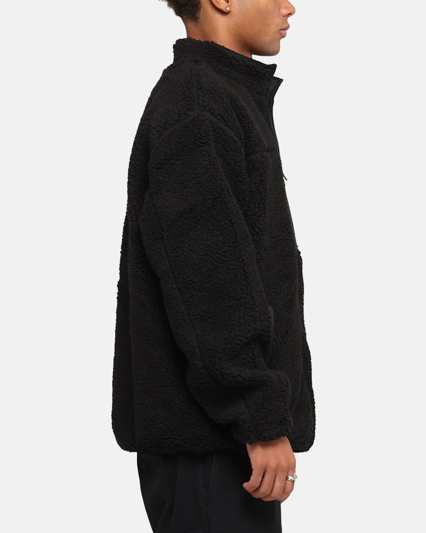 popular in Europe S Double High Pile Jacket Black