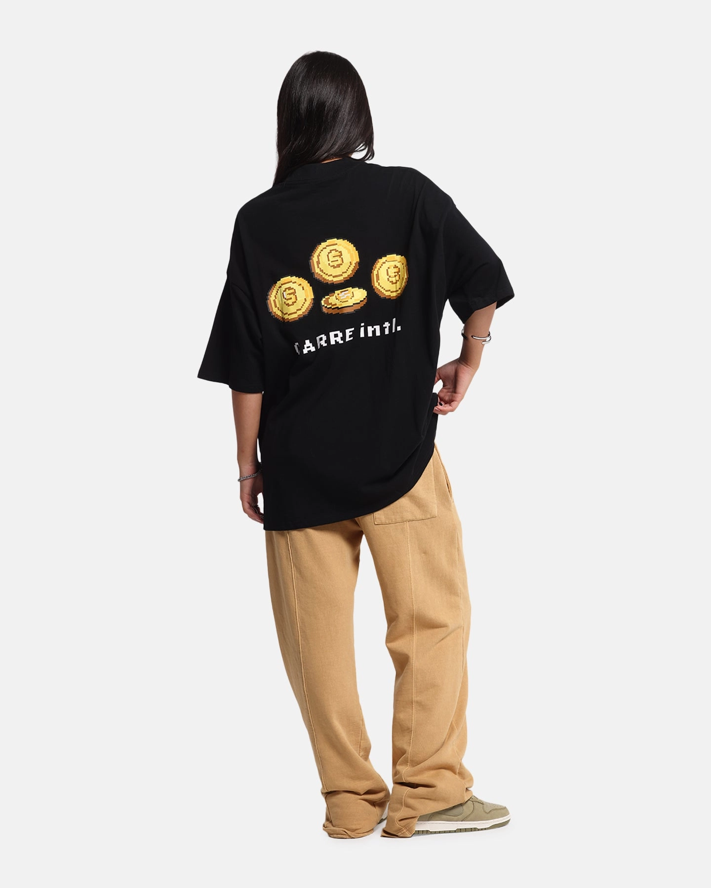 Carre Level Up Mock Neck T-Shirt Black Trendy Wear