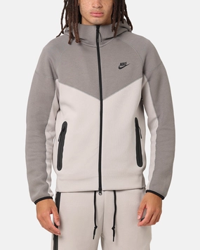 Modern Ultra Thin Insulation Nike Sportswear Tech Fleece Windrunner Full Zip Hoodie Lt Iron Ore/Flat Pewter/Black