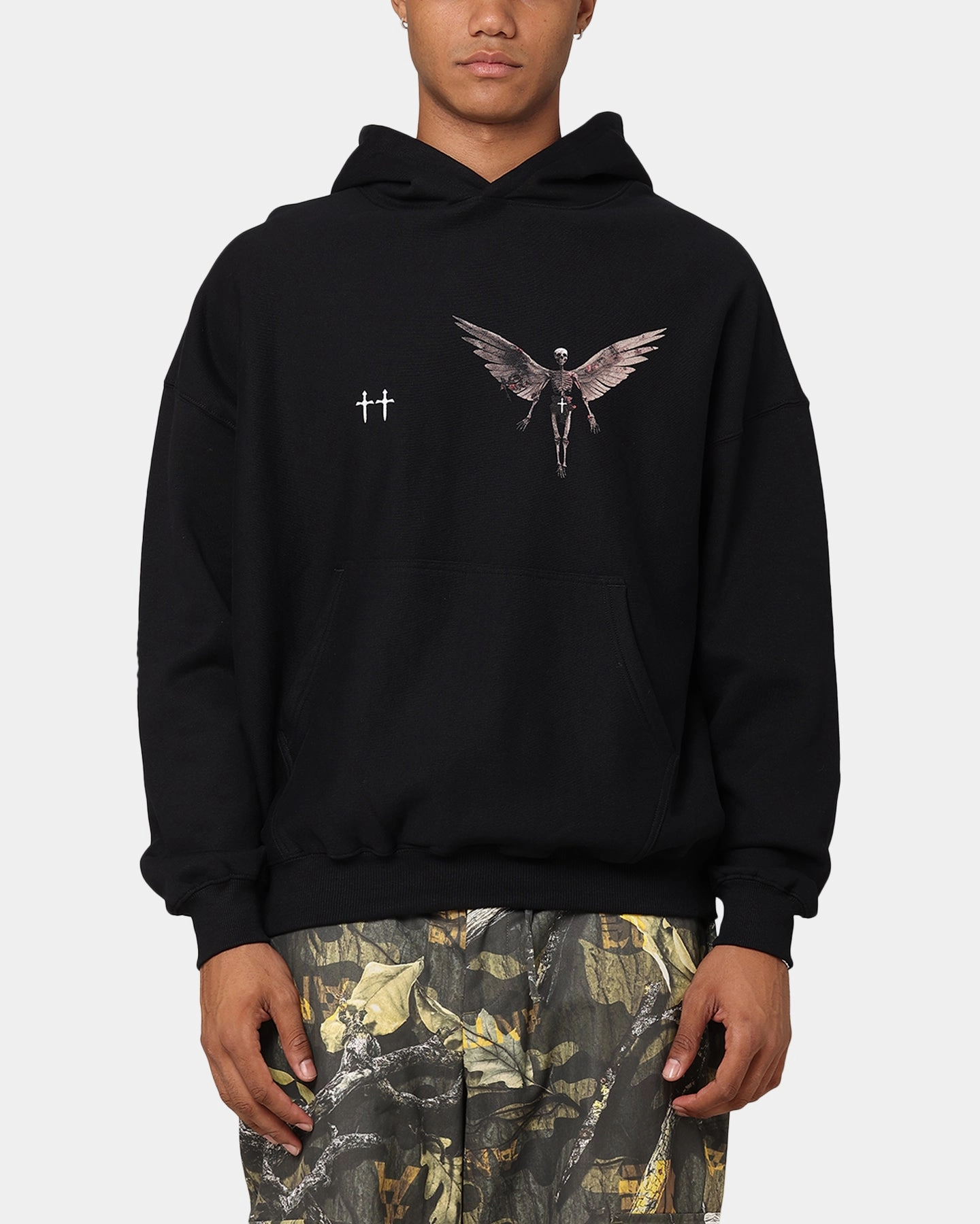 Saint Morta Momento Mori Hoodie Black popular among fashionistas Reservation