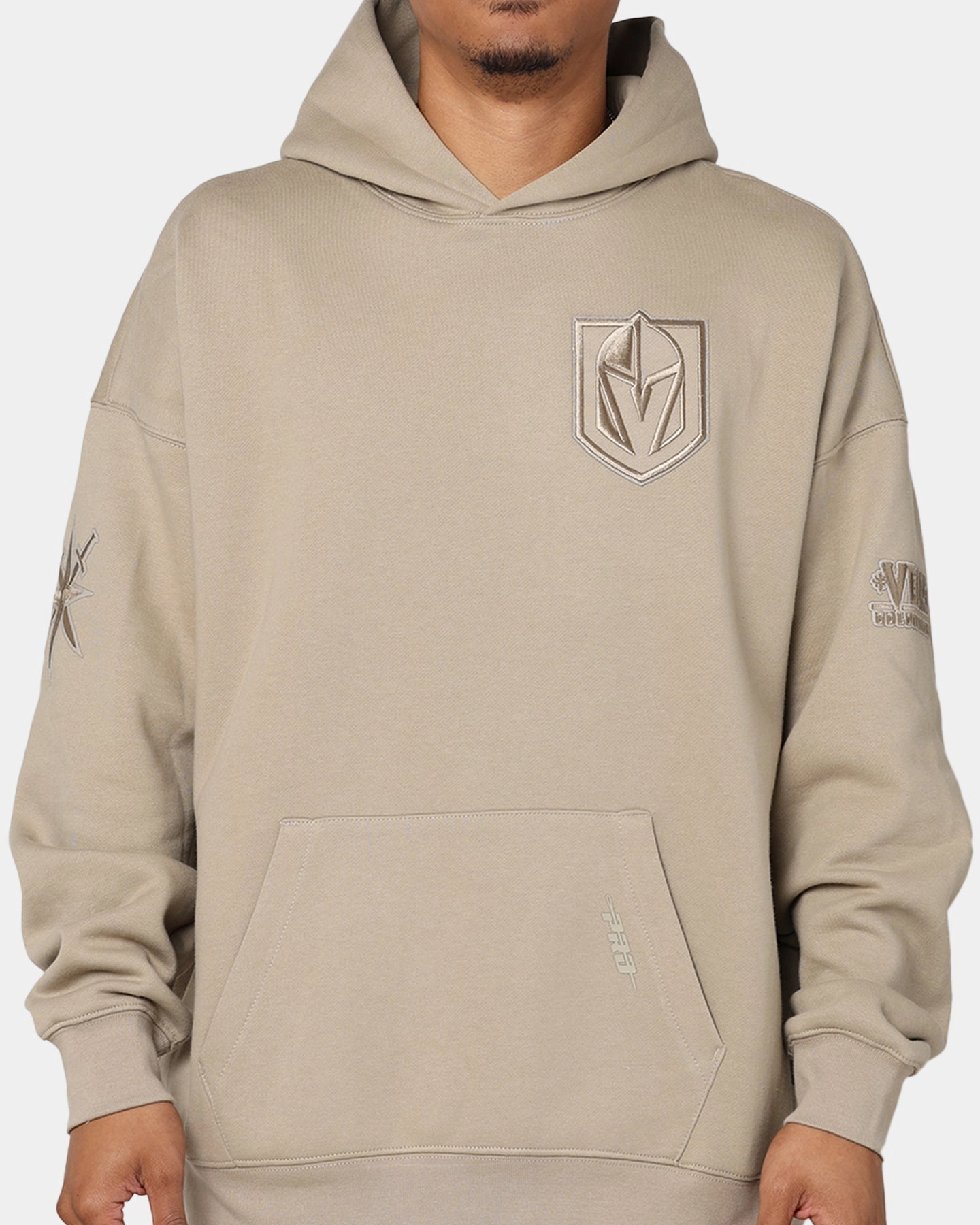 Sporty Fit Dirt Repellent Surface Pro Standard Vegas Gold Knights Drop Shoulder Hoodie Taupe