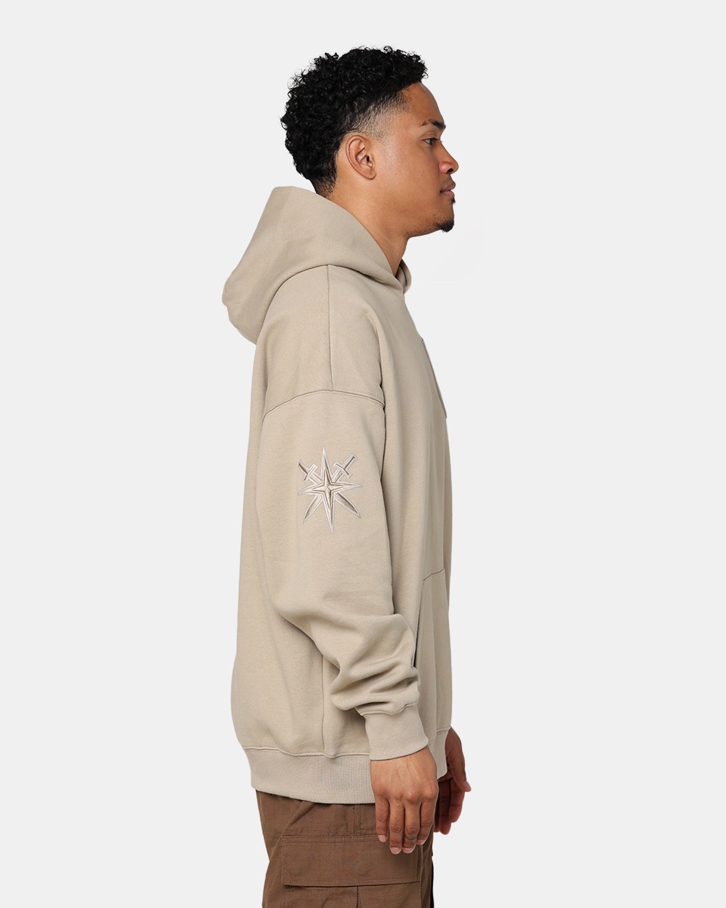 Raglan sleeves Pro Standard Vegas Gold Knights Drop Shoulder Hoodie Taupe