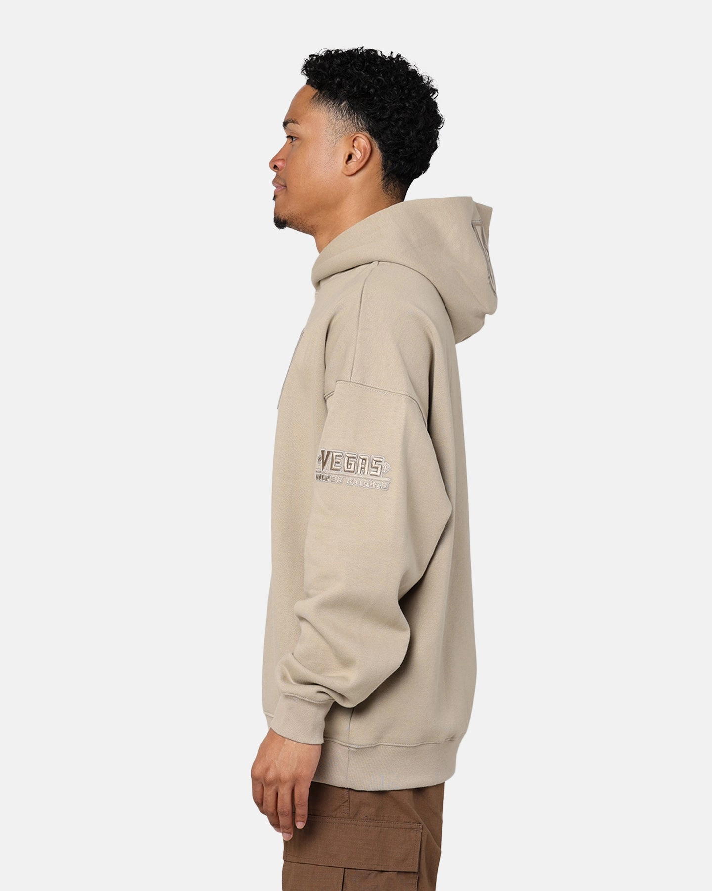 Wilderness Criticism Pro Standard Vegas Gold Knights Drop Shoulder Hoodie Taupe