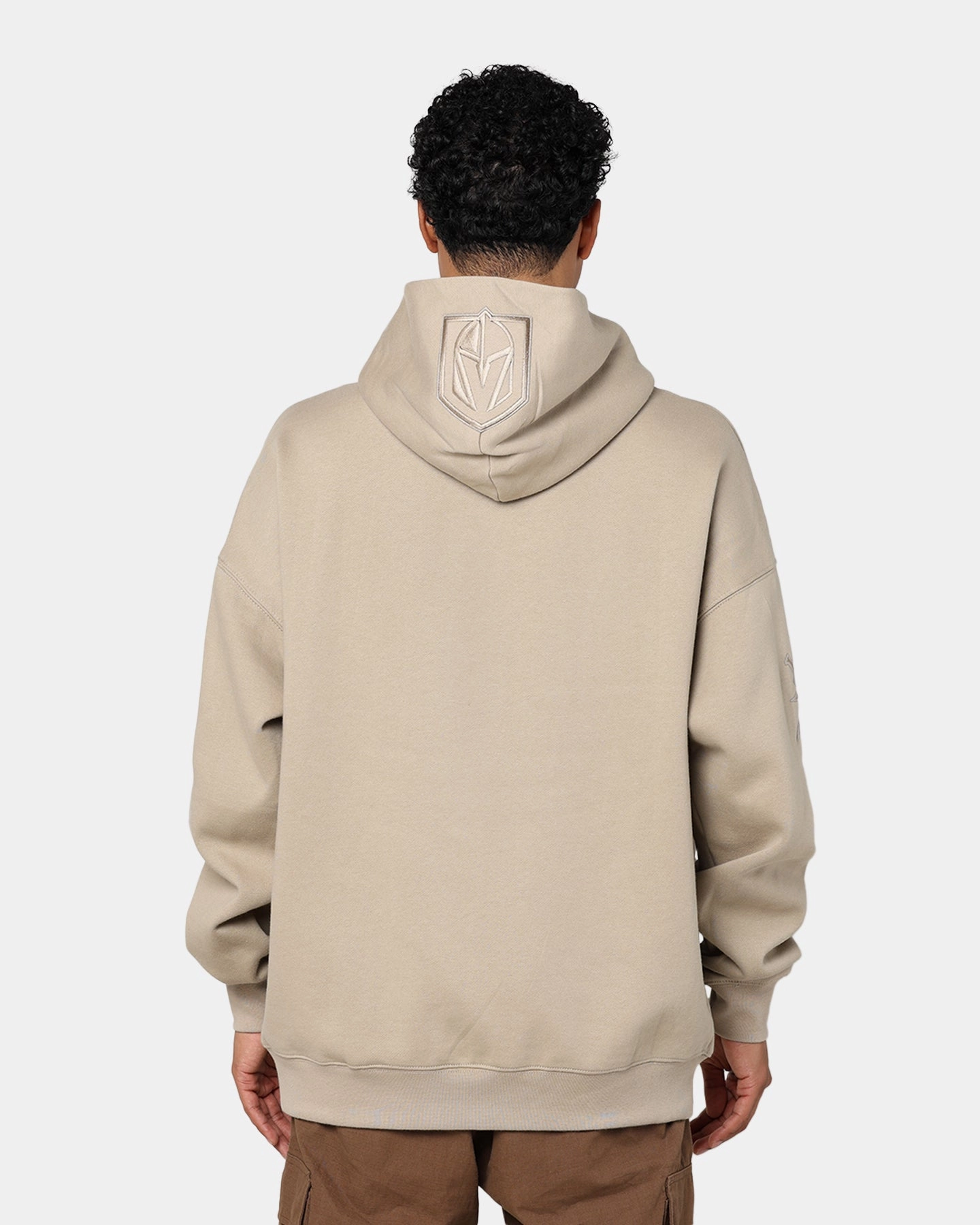 Pro Standard Vegas Gold Knights Drop Shoulder Hoodie Taupe Trendy