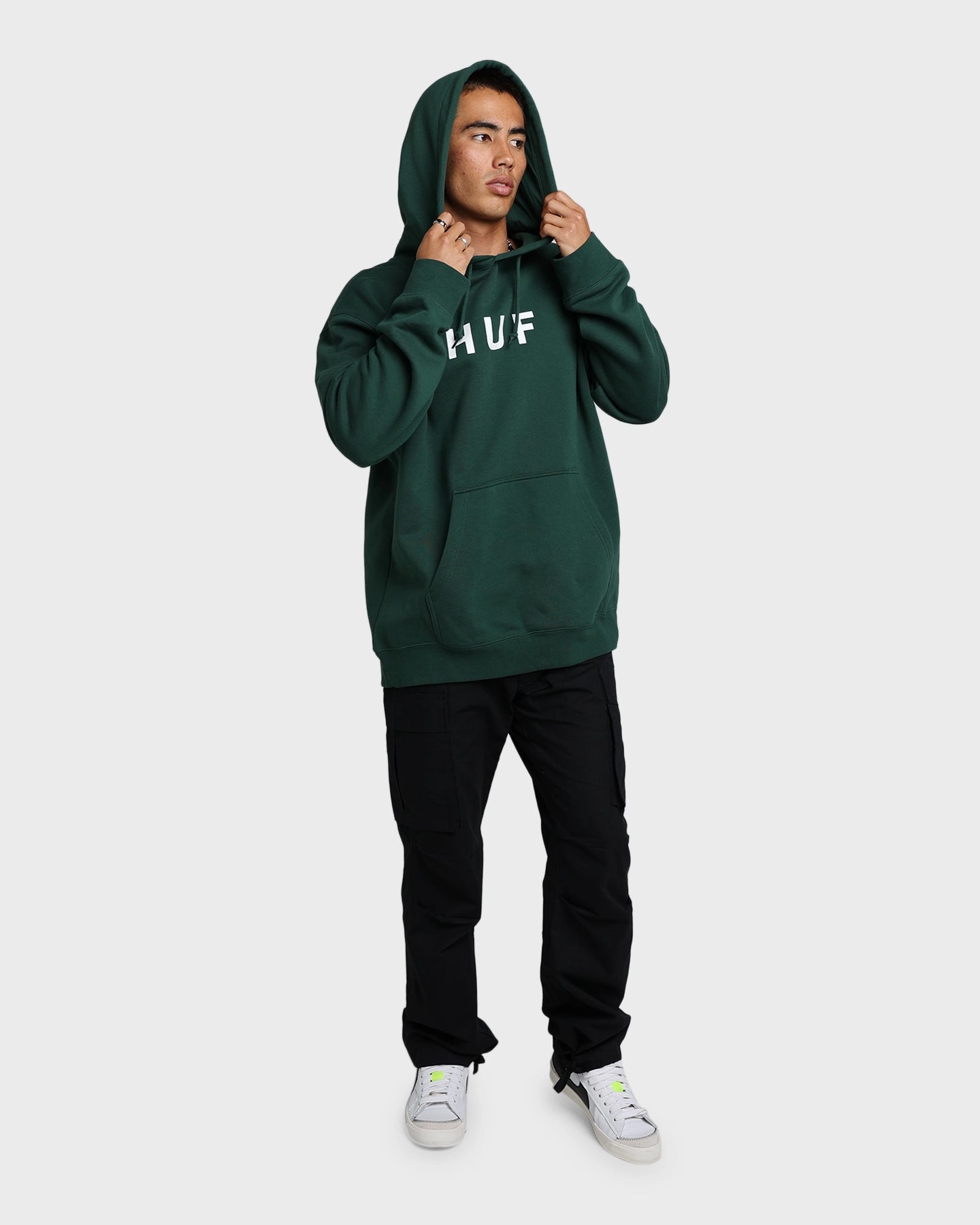 Thermoregulating Insulation HUF Essentials OG Logo Hoodie Forest Green