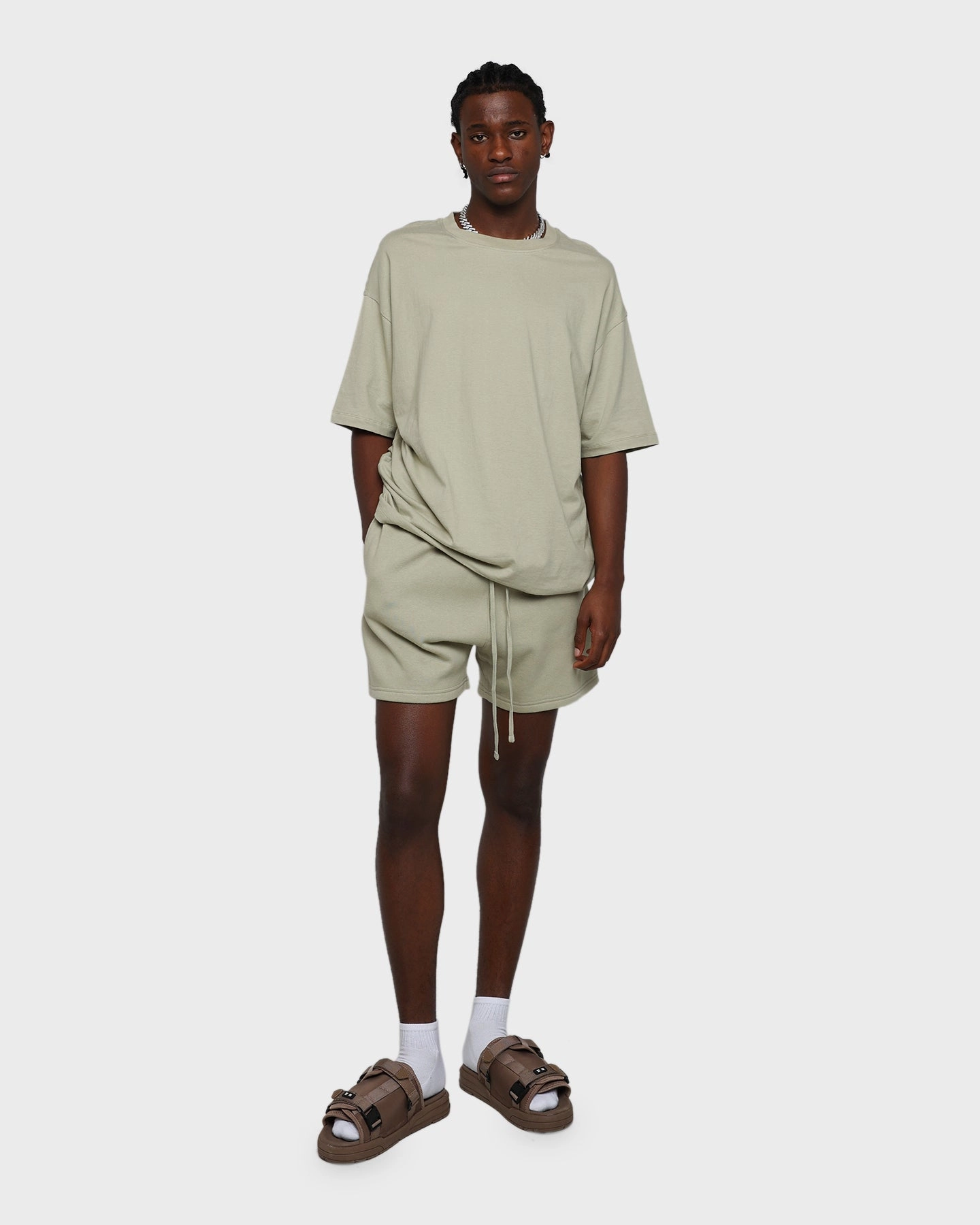 Earth Tones MNML Every Day Sweatshorts Moss