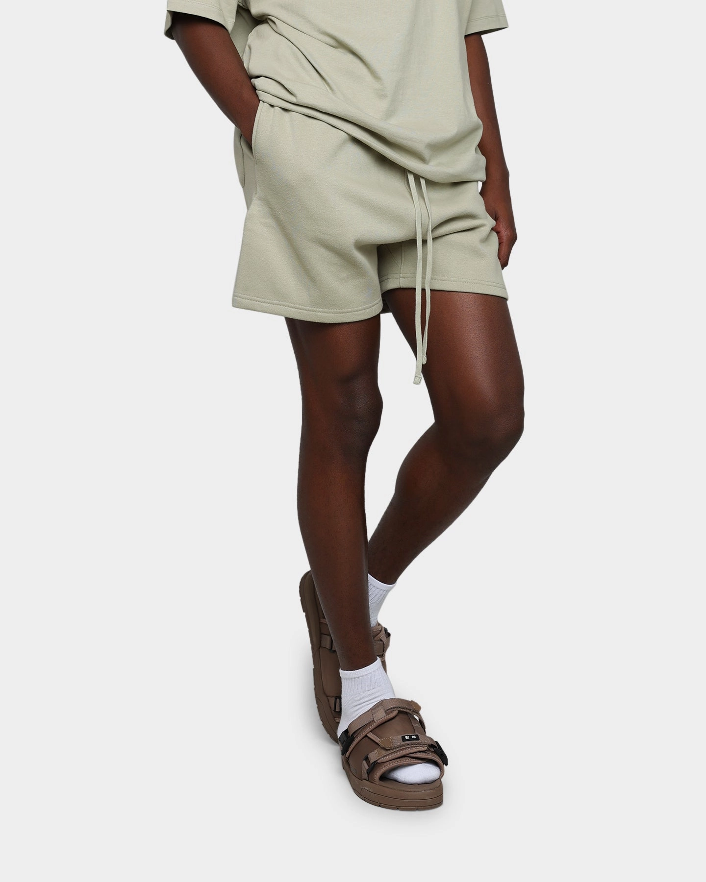 Fun Prints Cargo Pockets MNML Every Day Sweatshorts Moss