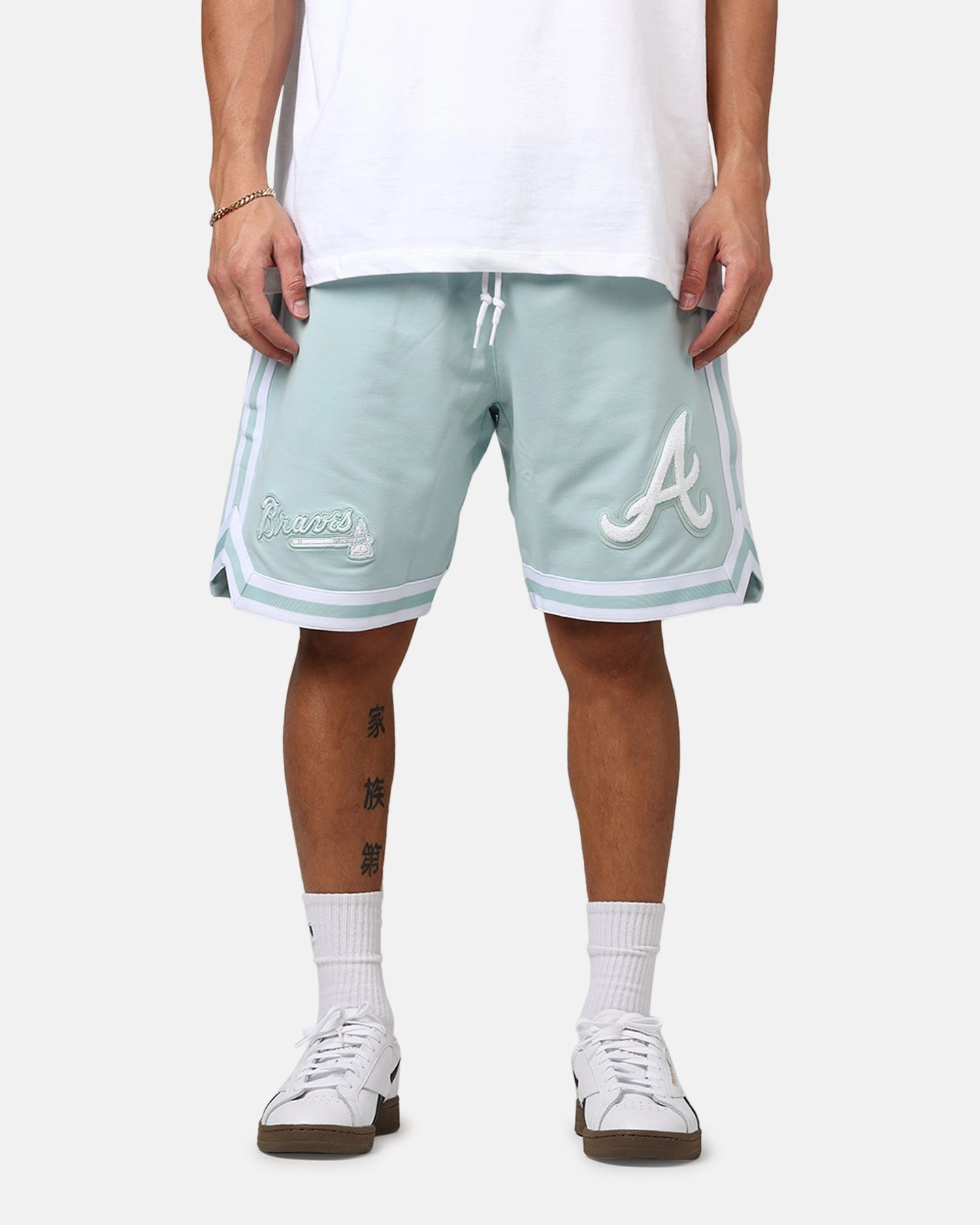 New Era Atlanta Braves 'Logo Select Mint' Shorts Mint/White Tear Resistant Panels