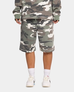 XXIII Printed Thermal Shorts Camo fashion industry button-down look