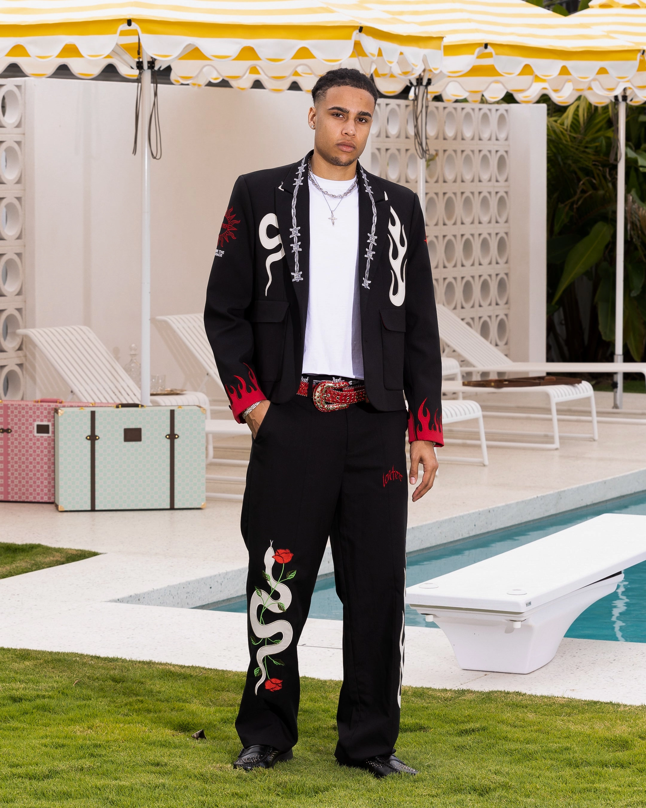 Opportunity Loiter Western Blazer Jacket Black