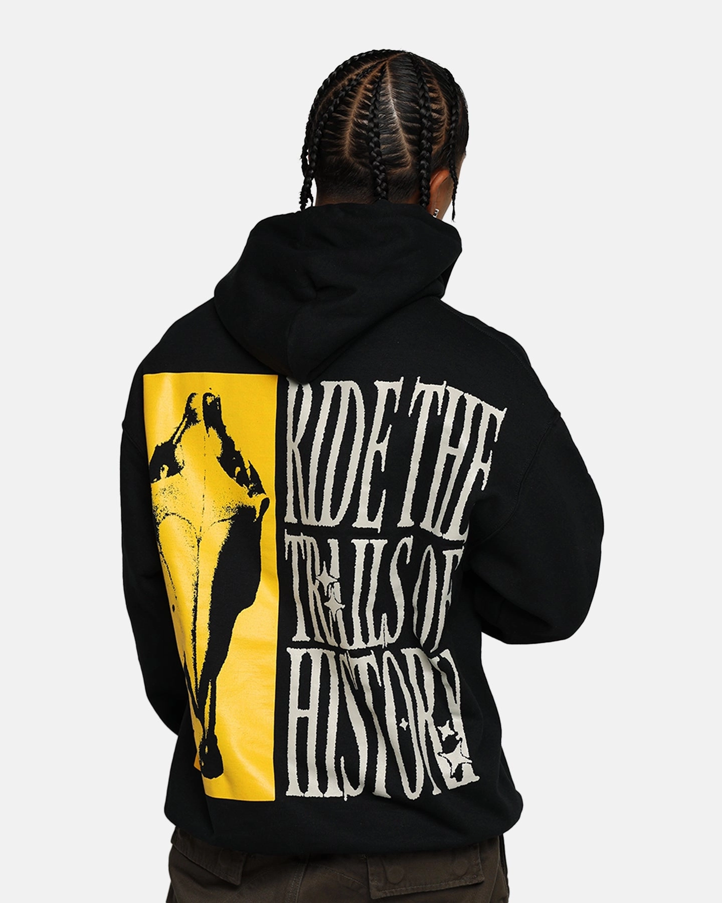 Travel Essential Fashionable Outerwear Goat Crew Trails Hoodie Black