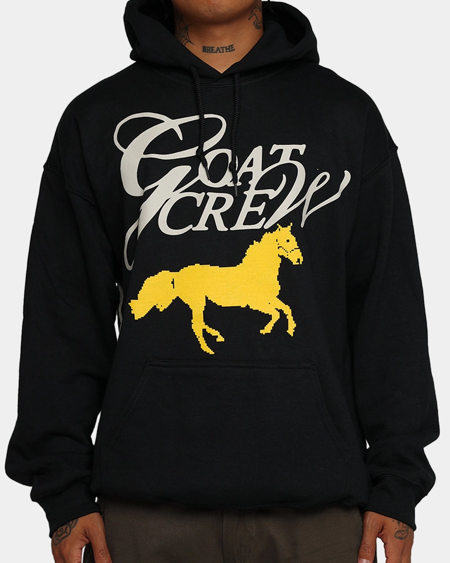 Casual Outdoor Layer Goat Crew Trails Hoodie Black