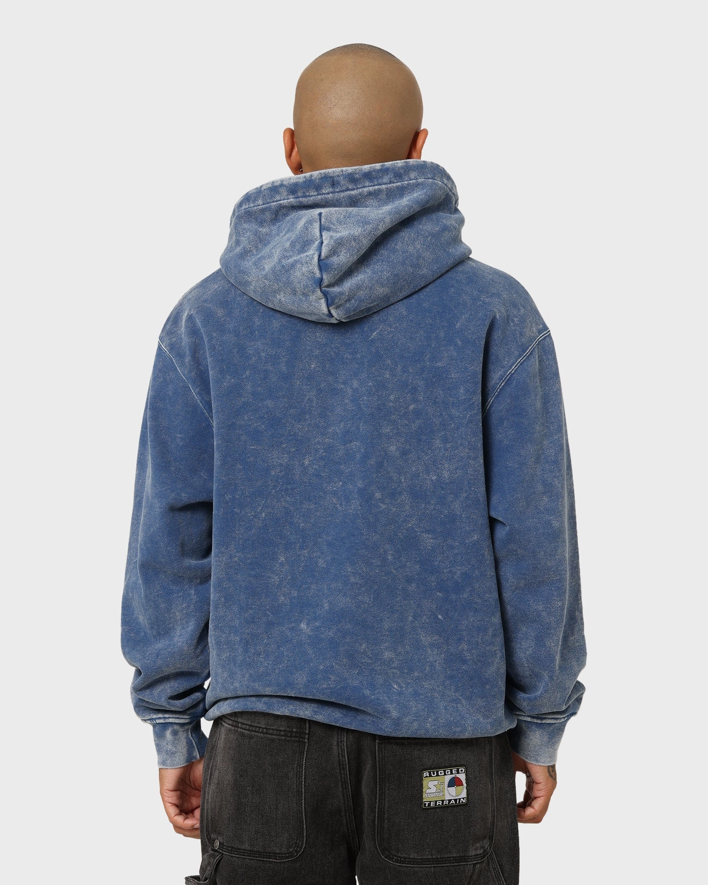 monochromatic Observe Jordan Essential Statement Washed Fleece Hoodie French Blue