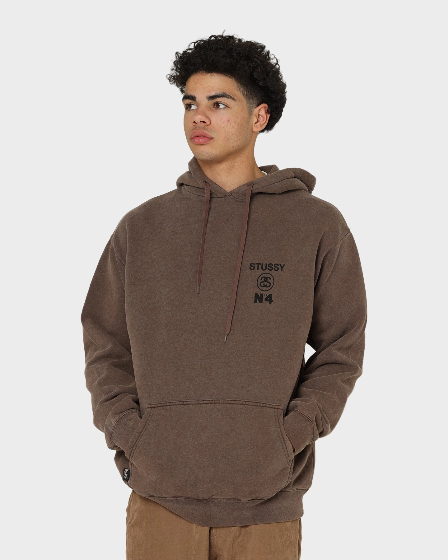 Flexible Neckline Stussy Stussy No.4 Hoodie Pigment Iron