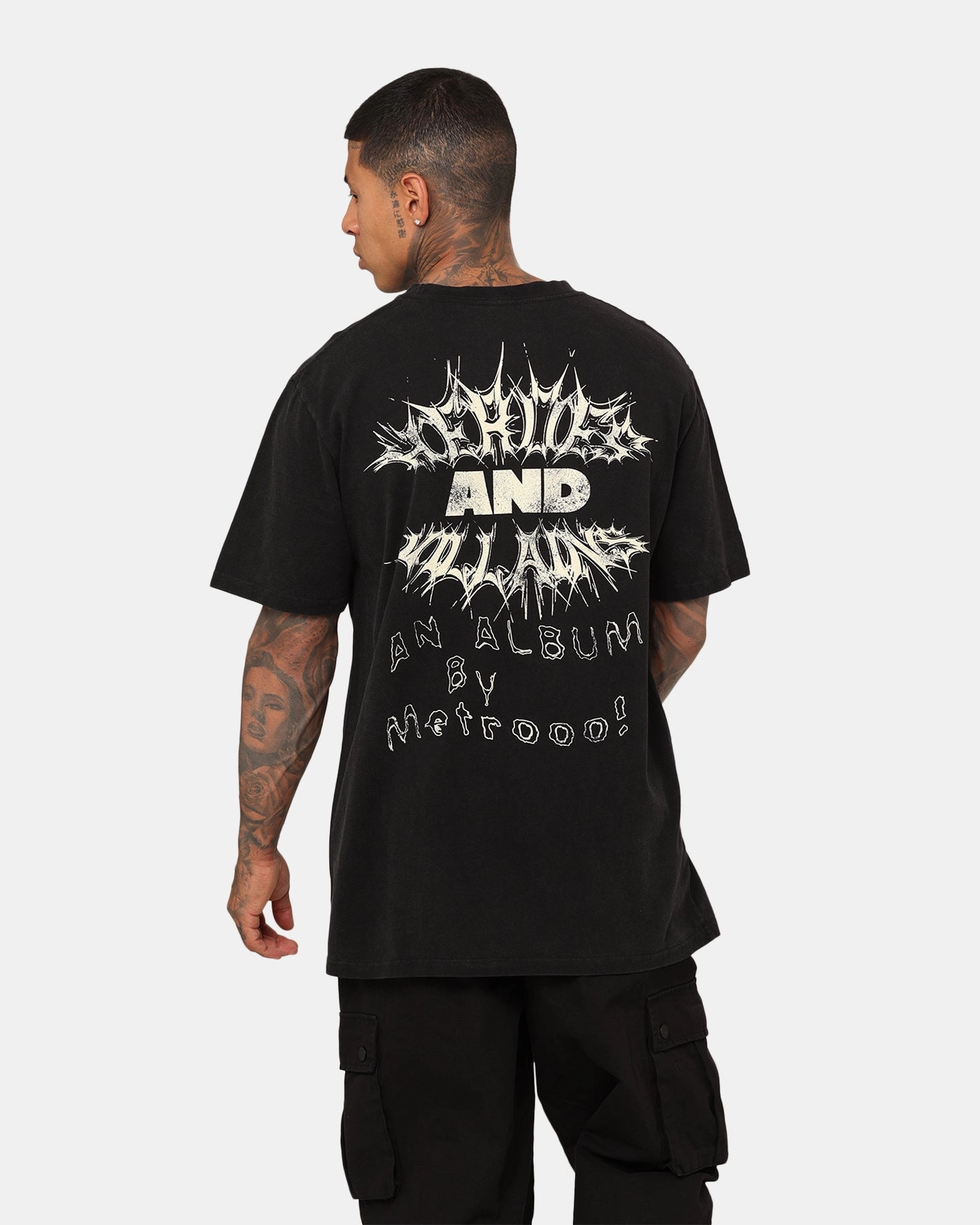 Urban Look Metro Boomin Heroes And Villains Vintage T-Shirt Washed Black