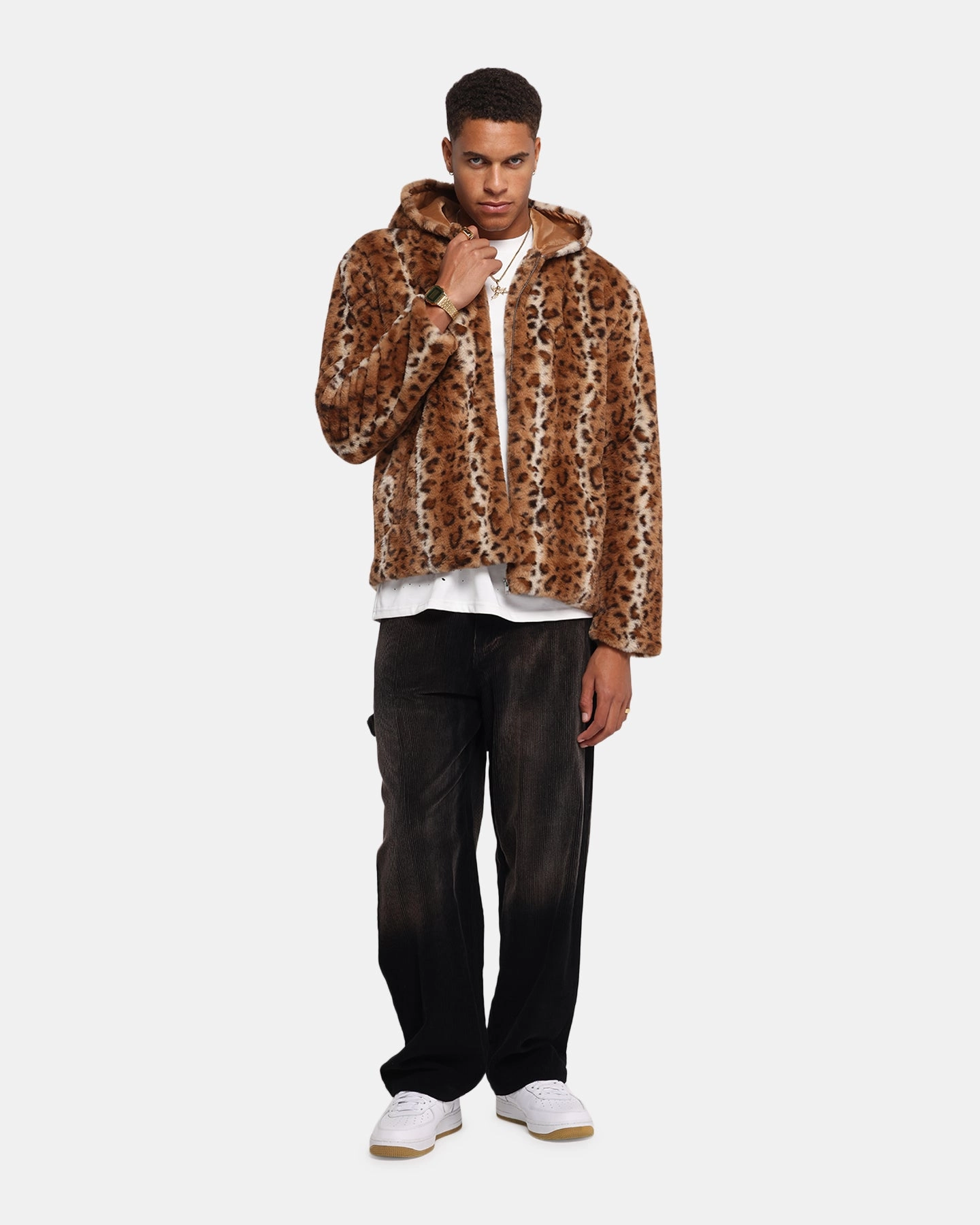 XXIII Leopard Fur Jacket Leopard SeamSealed Construction