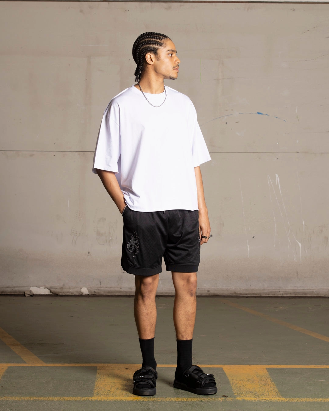 men's clothing Saint Morta La Rambla Basketball Shorts Black