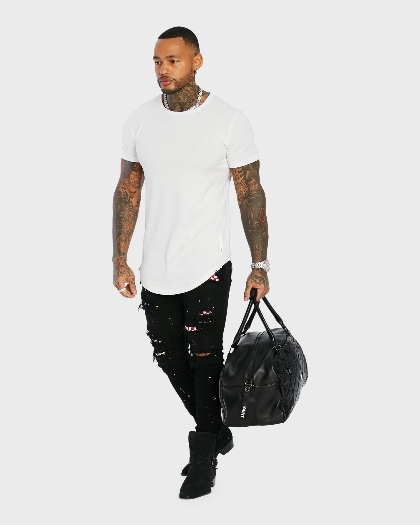 High-Quality Fabric Saint Morta Lafayette T-Shirt White