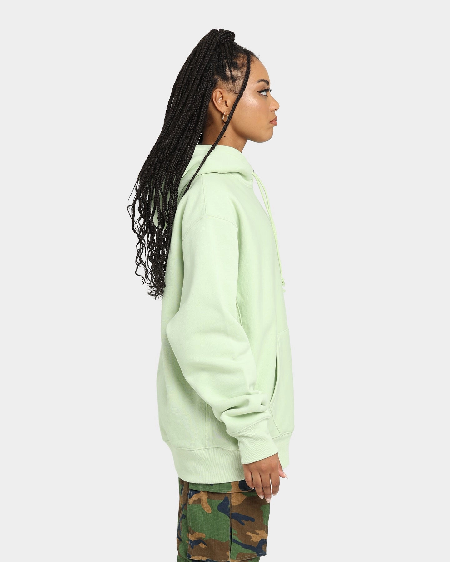 Champion Reverse Weave Small C Hoodie Mint To Green Approve Non Irritating Seams
