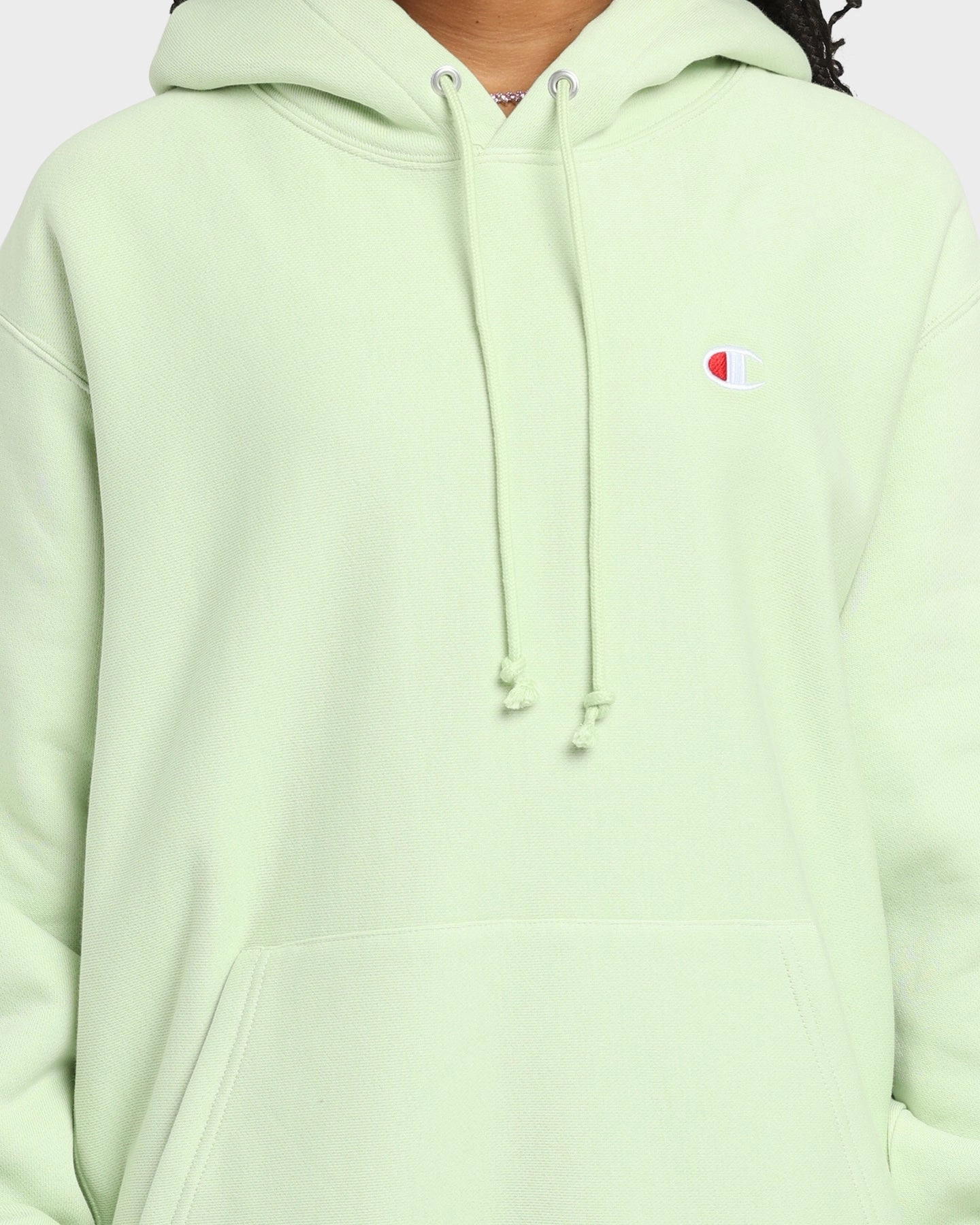 Plan Champion Reverse Weave Small C Hoodie Mint To Green
