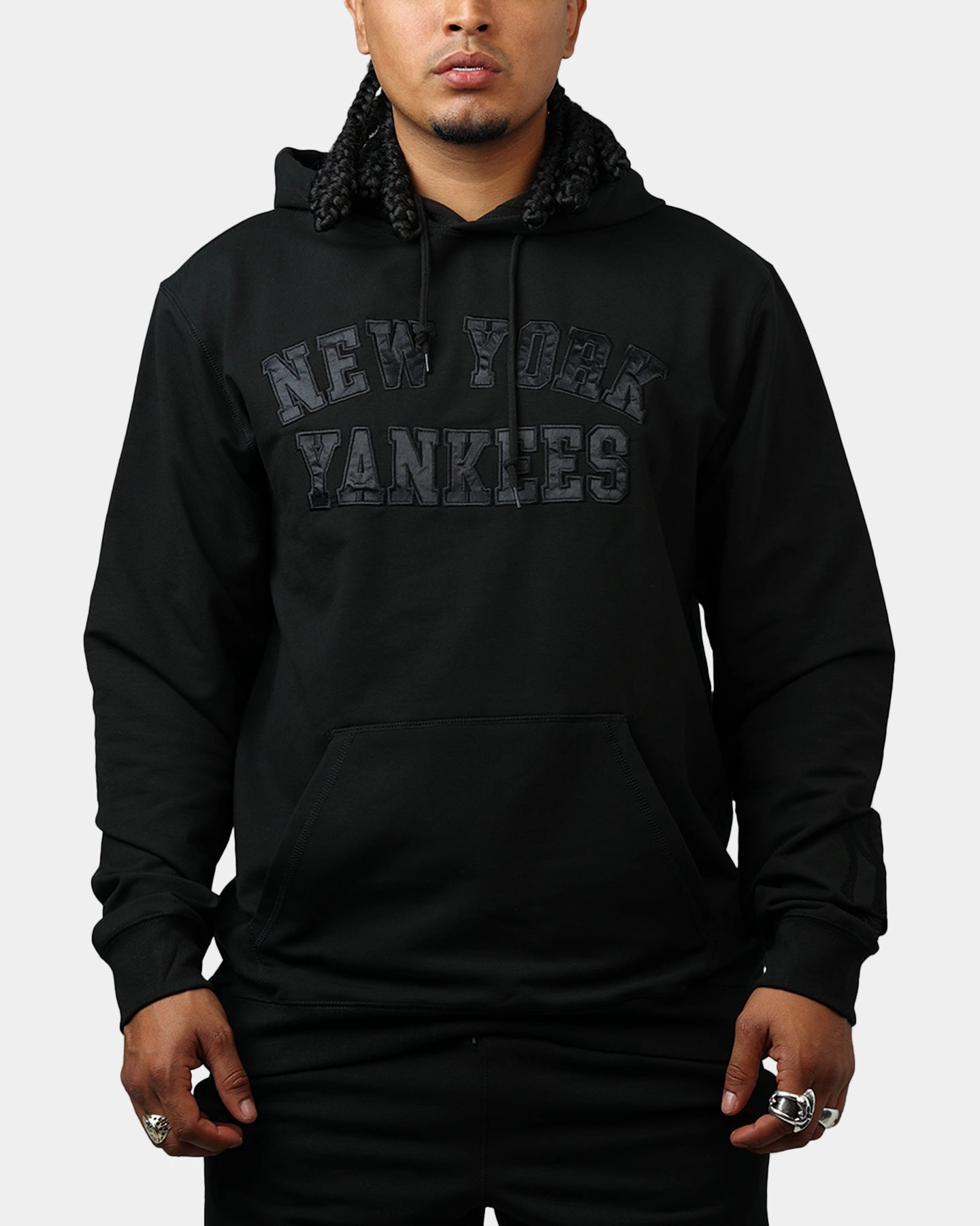 suitable for award ceremonies New Era New York Yankees Logo Select Hoodie Black/Black