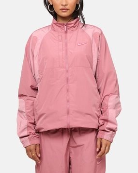 Nike Nocta Northstar Nylon Track Jacket Desert Berry High Collar Fit