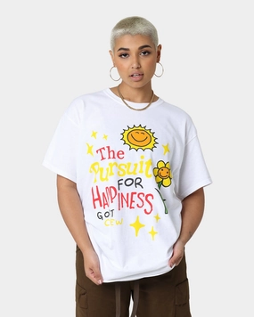 Quick Comfort Goat Crew Pursuit 4 Happiness T-Shirt White