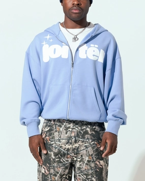 Risk Warm Weather Wear Loiter Cloud 9 Zip Hoodie Blue