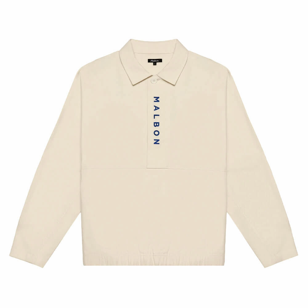 Malbon Club Golf Pullover Ivory - SS25 Men Effortless Layer LowProfile Design