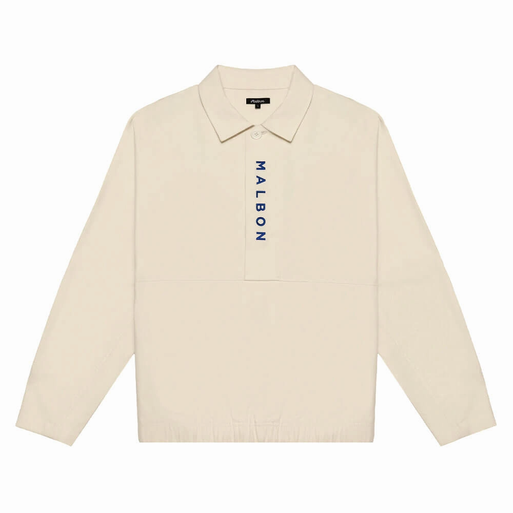 Malbon Club Golf Pullover Ivory - SS25 Men Thermal regulation