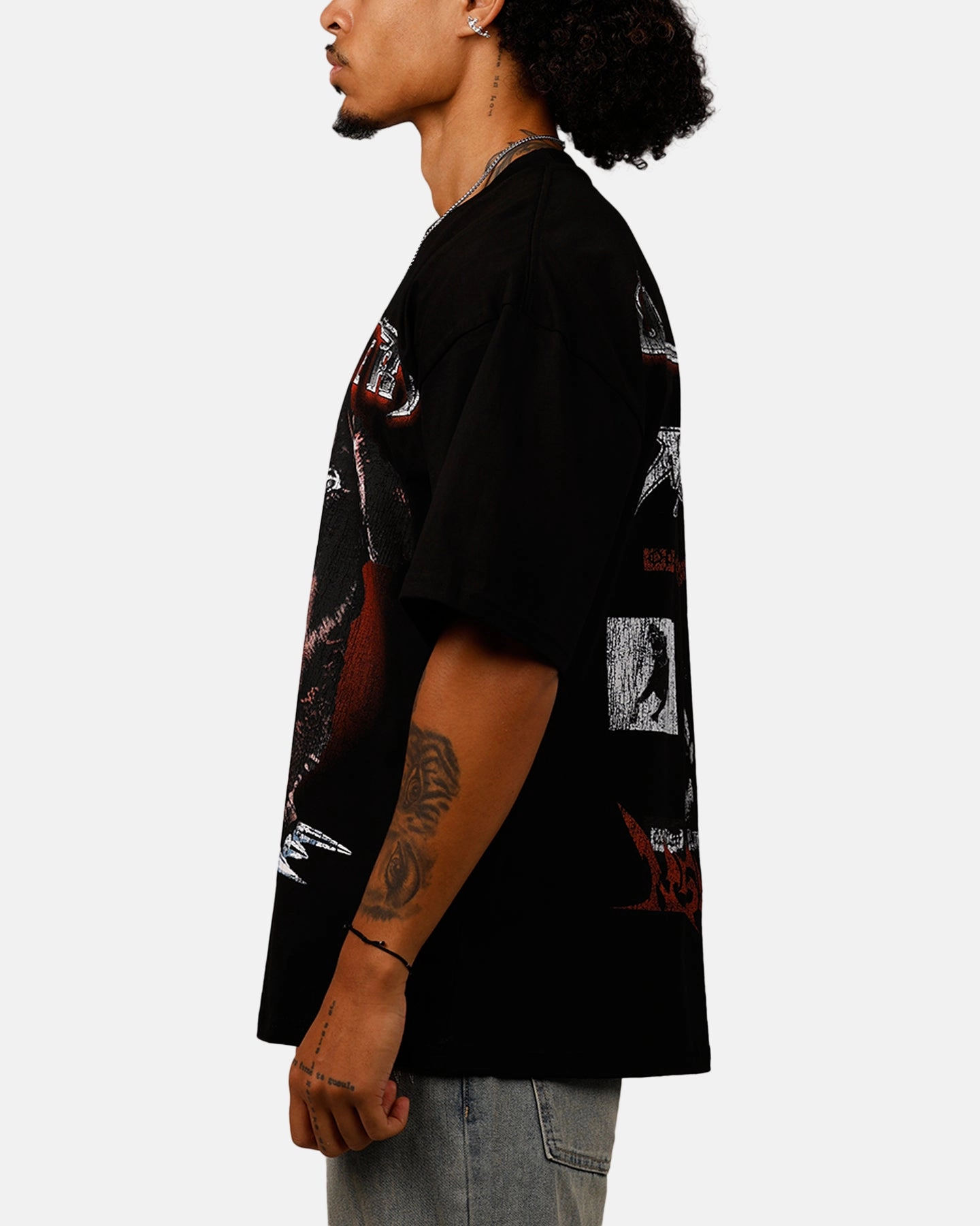 Loiter Dog House Vintage T-Shirt Black Flexible Neckline