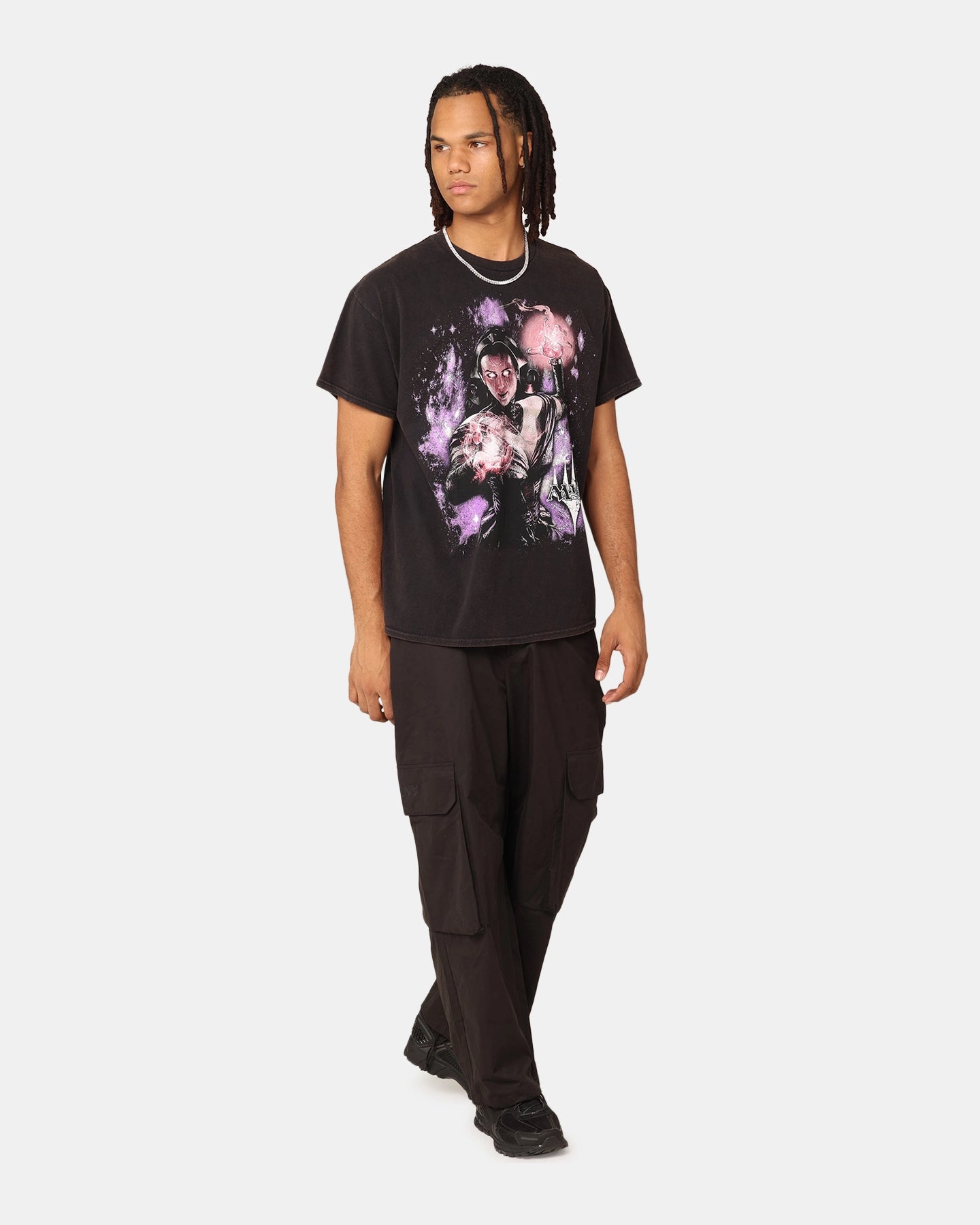 Goat Crew X Magic: The Gathering Liliana Vintage T-Shirt Black Soft and Relaxed EcoFriendlyMaterial