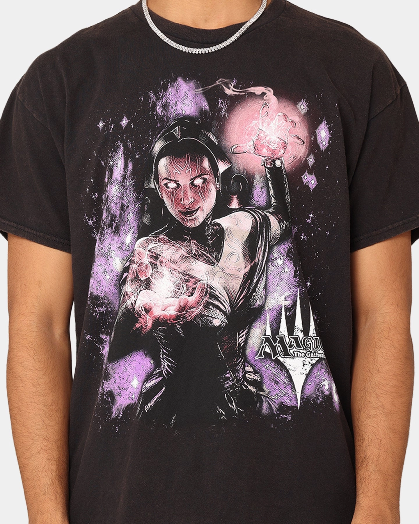 No Fade Technology Low Impact Manufacturing Goat Crew X Magic: The Gathering Liliana Vintage T-Shirt Black