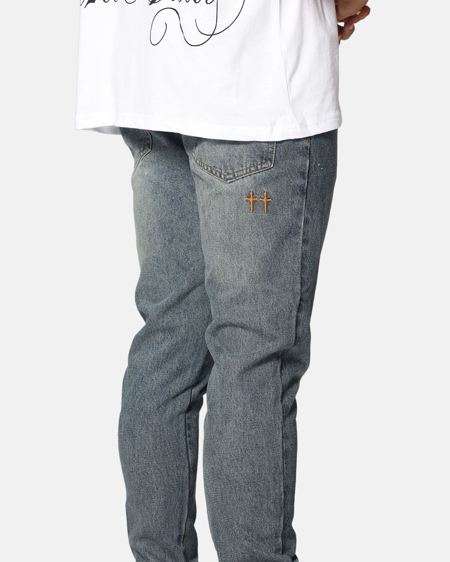 Saint Morta Fimi Jeans Dirty Denim Simple Detail