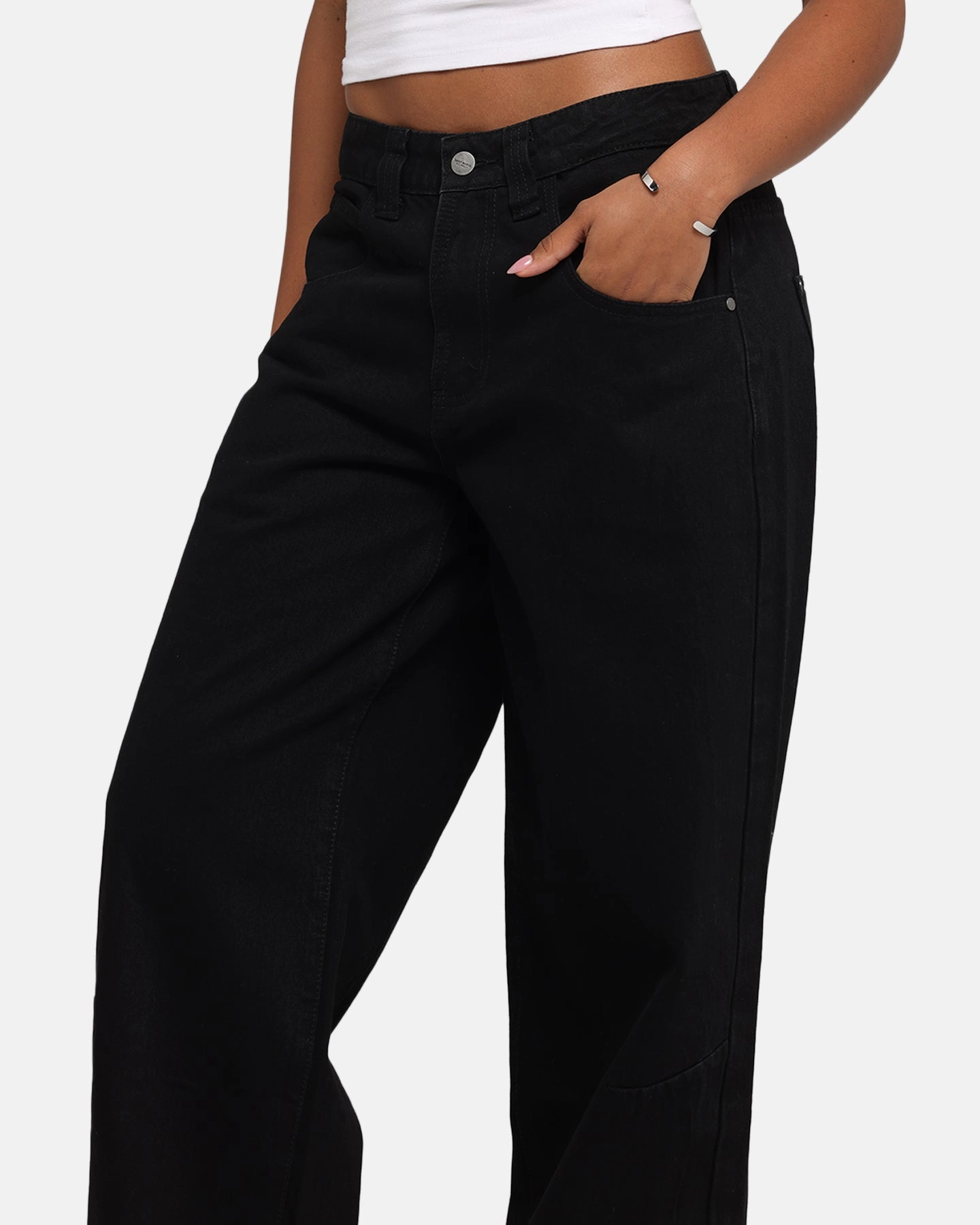 Saint Morta Amplus Jeans Black Stonewash Balanced Look Relaxed Style Lightweight Durable