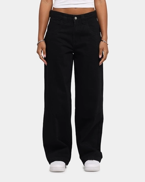 Modern Weekend Style Winter Warmth Durable Saint Morta Amplus Jeans Black Stonewash