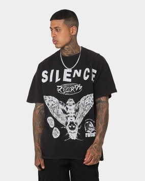 Stylish Comfortable Touch Rats Get Fat Silence Records Vintage T-Shirt Black Wash