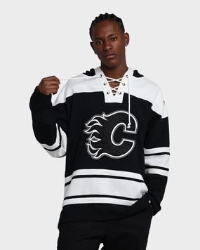 47 Brand Calgary Flames Superior Lacer Hoodie Jet Black Hope Formal Event