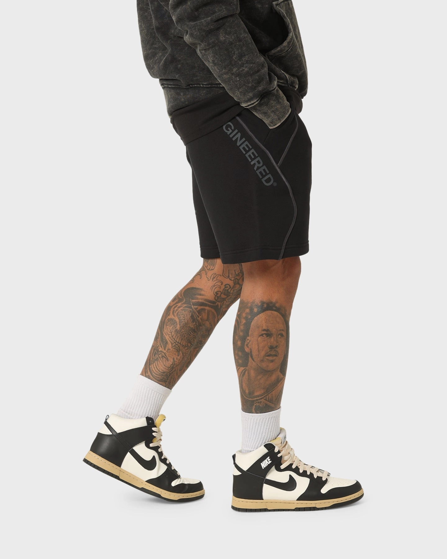 Jordan 23 Engineered Fleece Shorts Black/Dark Shadow stain resistant coating