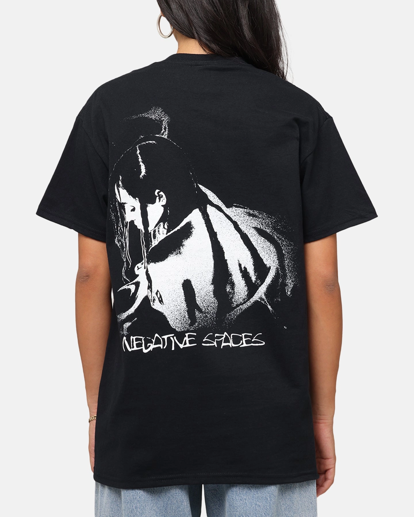 Classic Vibes Fur combination Poppy Negative Spaces T-Shirt Black