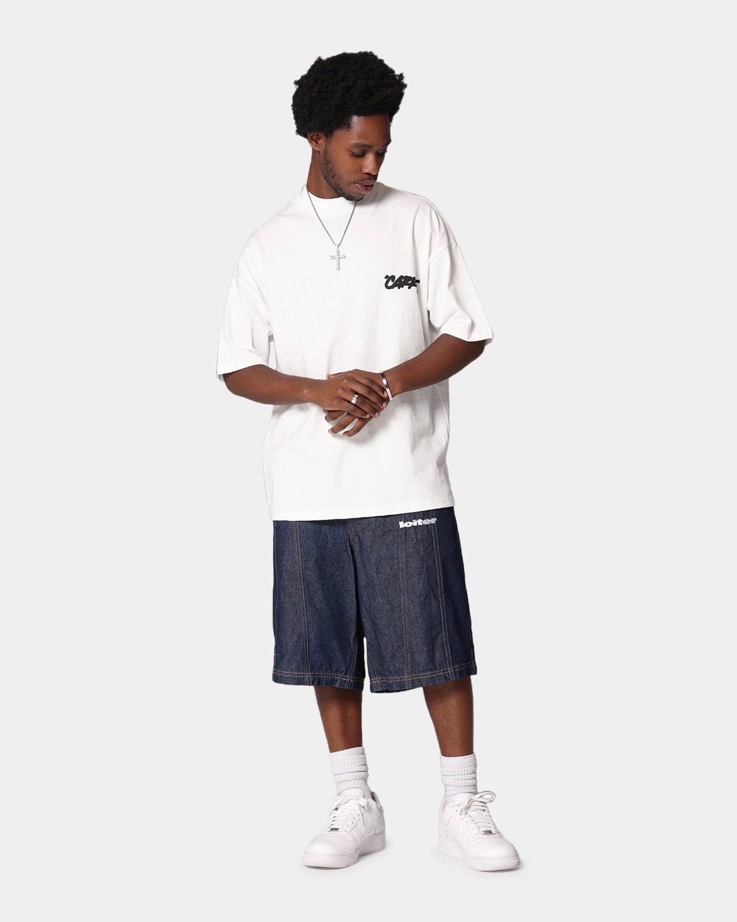 Carre Passport Mock Neck T-Shirt Off White warm weather Lightweight Comfort Wear