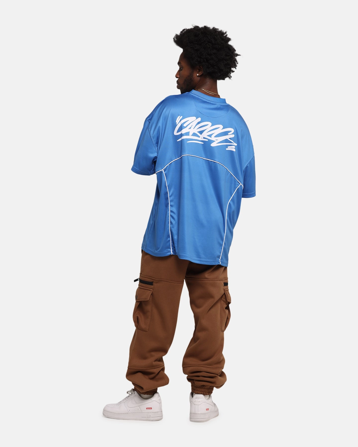 Effortless Layer Carre Trainer T-Shirt Blue