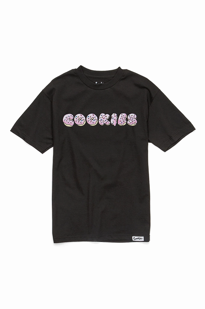 Hypoallergenic fabric Breathable Mesh Panels Cookies Doughnuts Tee