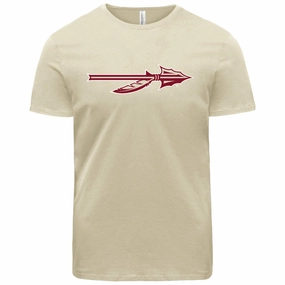Wedding Comfort and Ease Ragz Adult/Unisex Spear Logo Short Sleeve T-shirt - Sand