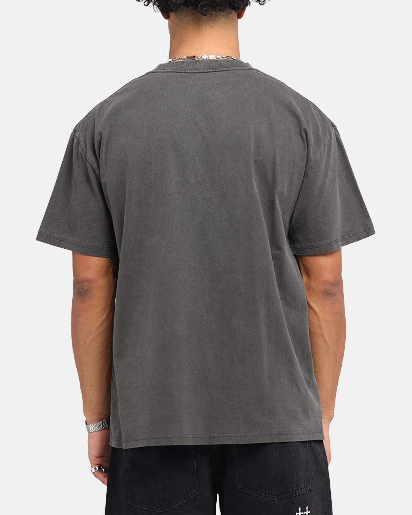 Saint Morta Black Doves Boxy T-Shirt Black Wash Breathable Fit Layered Style