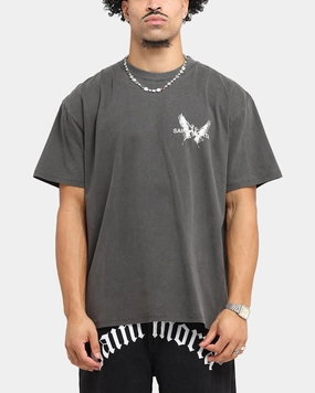 comfortable option Basic Layer Saint Morta Black Doves Boxy T-Shirt Black Wash
