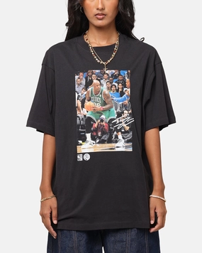 Mitchell & Ness Boston Celtics Shaquille O'Neal Dunk 'Luck of the Irish' T-Shirt Faded Black Sustainable Packaging Chic Style