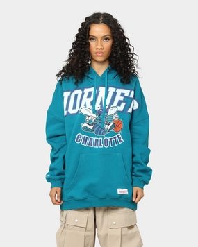 Fedora Mitchell & Ness Charlotte Hornets XL Arch Hood Faded Teal
